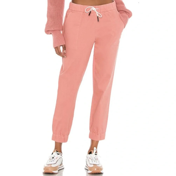 Varley x Anthropologie Corinth Jogger Light Pink drawstring 33770 - Picture 1 of 16